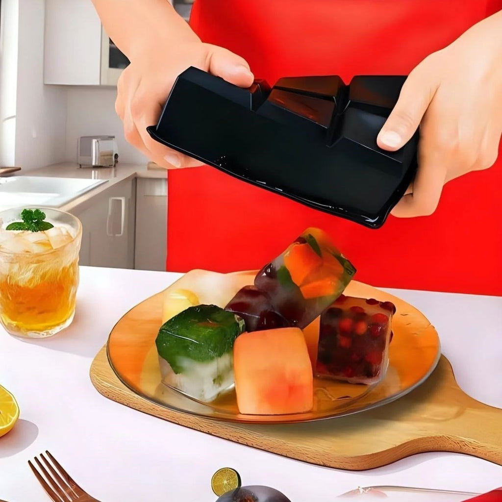 GENEL® 6'lı XL Küp Şeklinde Silikon Kolay Çıkabilen Buz Kalıbı