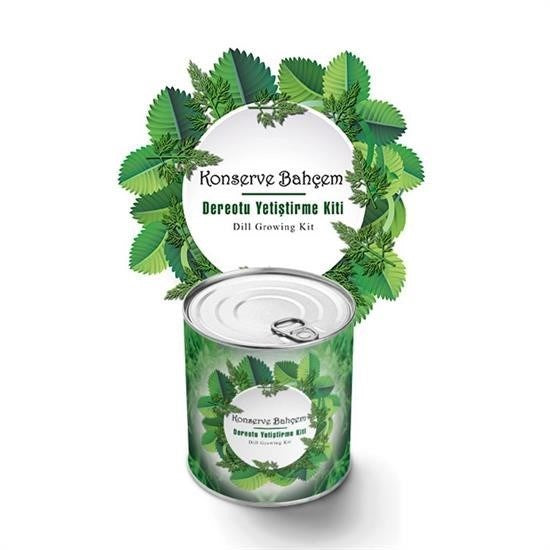 GENEL® Konserve Bahçem Evde Konservede Dereotu Yetiştirme Kiti Aparatı