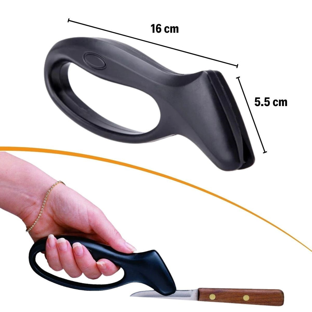 GENEL® Kolay Tutuş Saplı Paslanmaz Çelik Manuel Bıçak Bileme Aleti