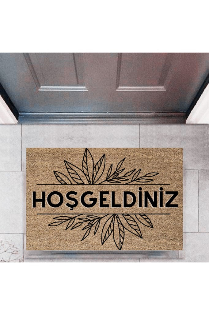 Kapı Önü Paspası Dekoratif Dijital Baskı Hoşgeldiniz P-2312 - UcuzaGeliyor