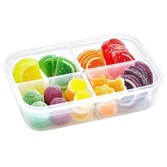 GENEL® 4 Bölmeli Sızdırmaz Contalı Kilitli Kapaklı 1 Litre Erzak Saklama Kabı -LC520