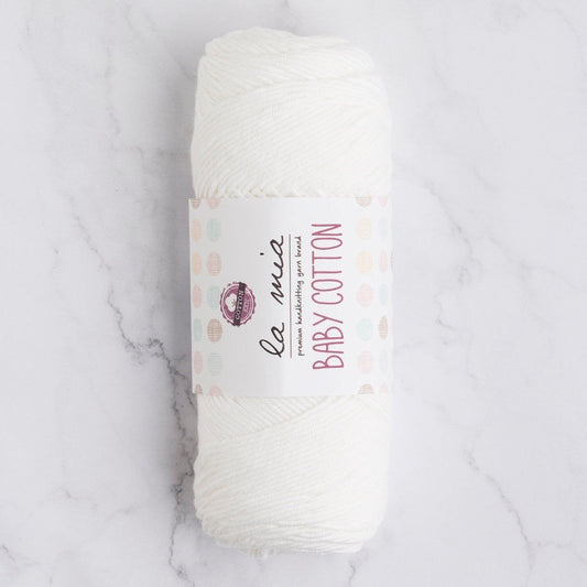 La Mia Baby Cotton Beyaz El Örgü İpi - L001 - 33628 - UcuzaGeliyor