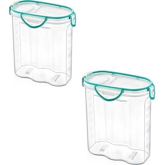 GENEL® Kilitli Kapaklı Contalı Hava,Su Sıvı Geçirmez 1,7 Litre Erzak Saklama Kabı-SA585