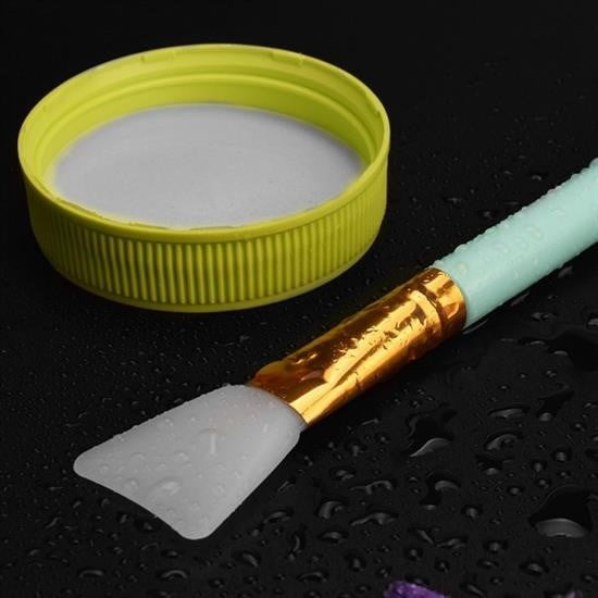 GENEL® 2li Silikon Temizlemesi Kolay Kullanılabilen Yüz Cilt Bakımı Maske Ve Krem Spatulası