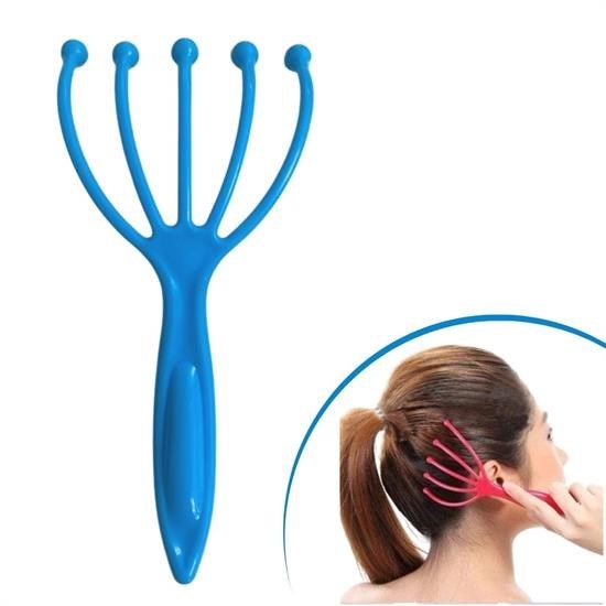 GENEL® Çok Fonksiyonlu 5 Uçlu Bilyeli Baş Boyun Bacak Kol Masaj Alet Rahatlatıcı Kafa Masaj Aparatı