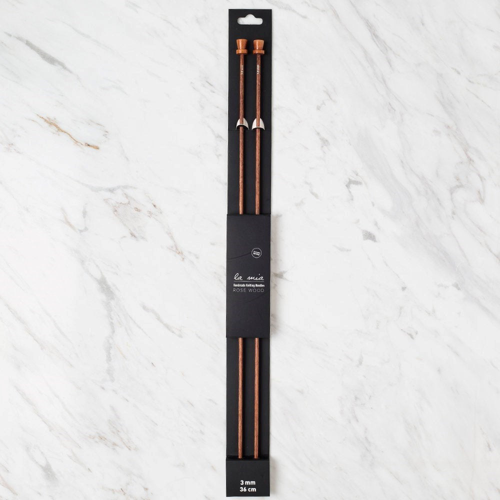 La Mia Rosewood 3 mm 36 cm Ahşap Örgü Şişi - UcuzaGeliyor