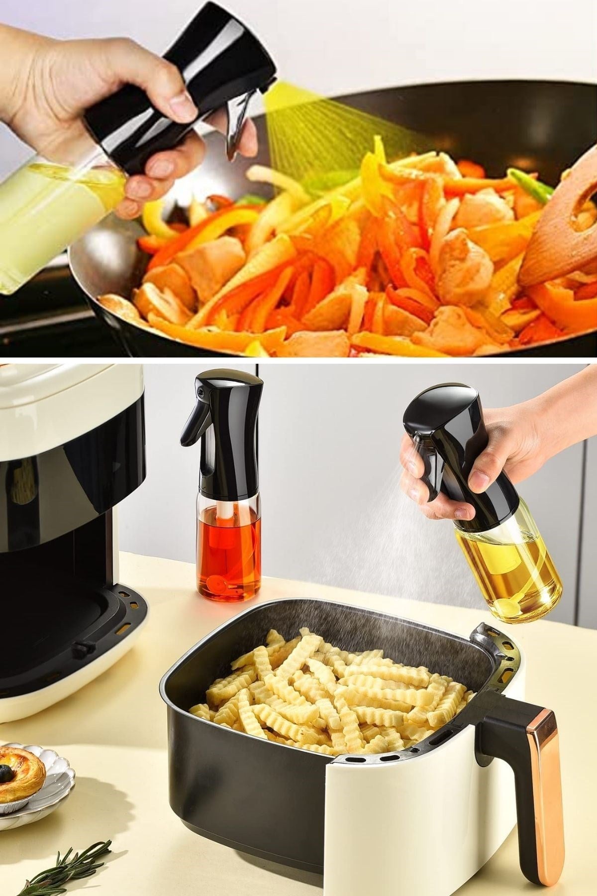 BUFFER® Çok Amaçlı Cam Şişe Püskürtmeli Dağıtıcı Yağdanlık Limonluk Sirke Sosluk Spreyi