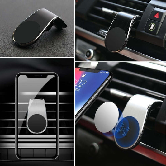 BUFFER ® Havalanndırma Izgarasına Takılabilen Mandallı Mıknatıslı Oto Araç Içi Manyetik Telefon Tutucu - UcuzaGeliyor