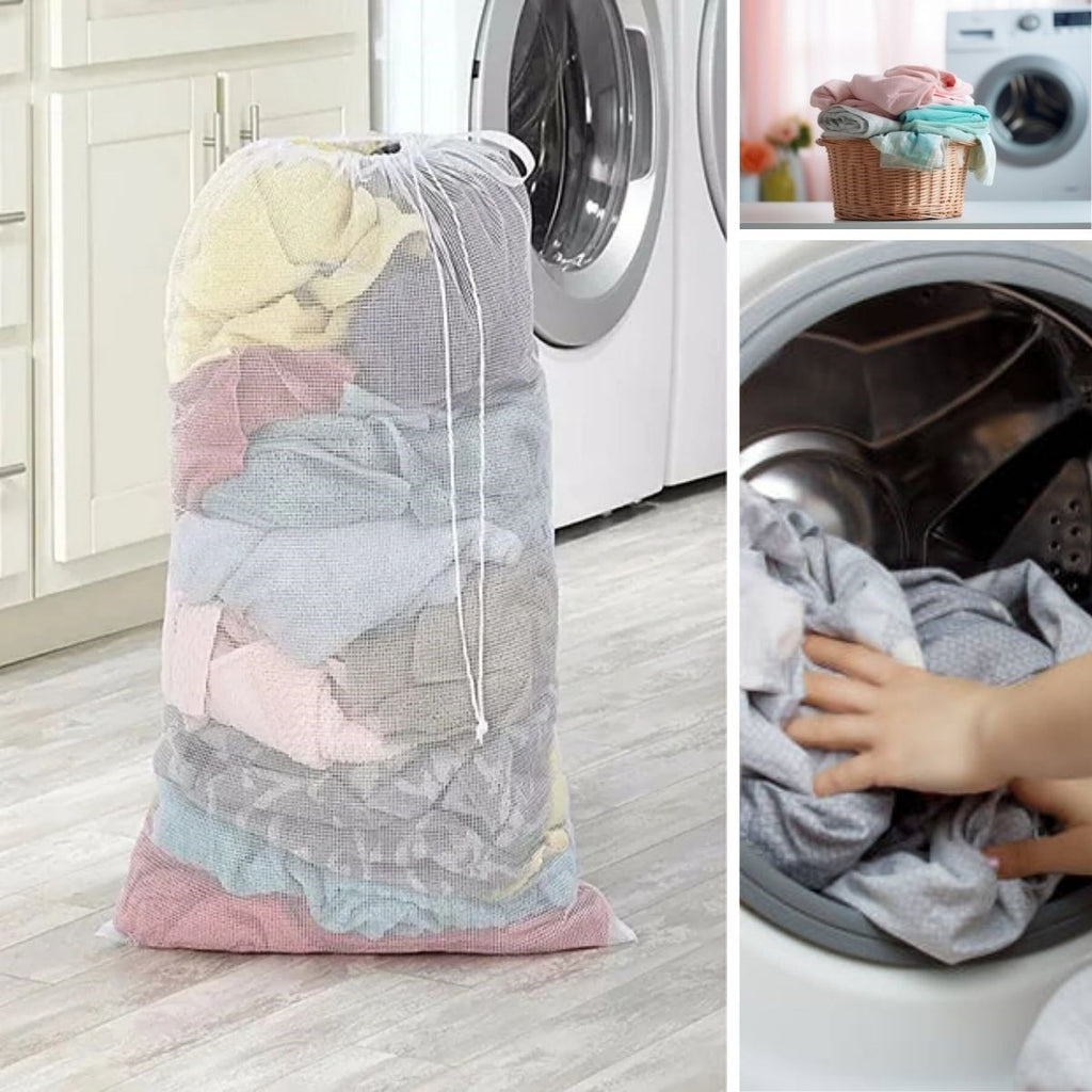 BUFFER® Büyük Boy File Çamaşır Torbası 80x100 cm | Hassas Yıkama Filesi | Yorgan, Perde, Nevresim Yıkama Torbası