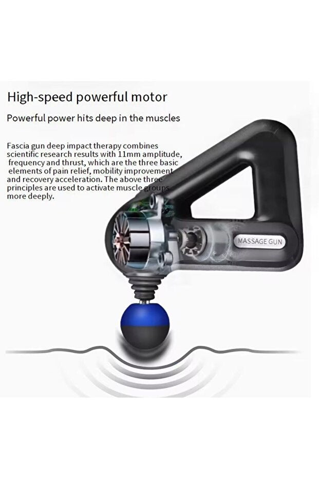 sonx Profesyonel Derin Doku Masaj Tabancası - 12 Başlıklı Kas Gevşetici
