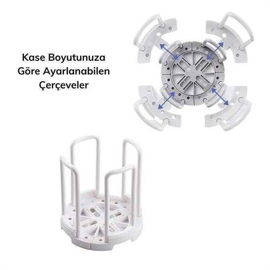 GENEL® Tabak Bardak Kase Standı Bulaşık Kurutma Tutucu Mutfak Düzenleyici Organizatör - UcuzaGeliyor