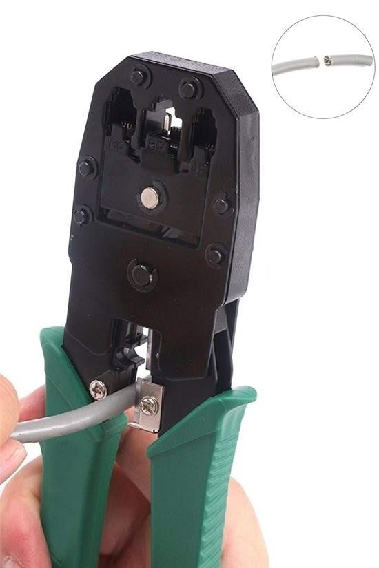 GENEL® 3ü 1 Arada Modüler Kablo Sıkma,Soyma ve Kesme Pensesi