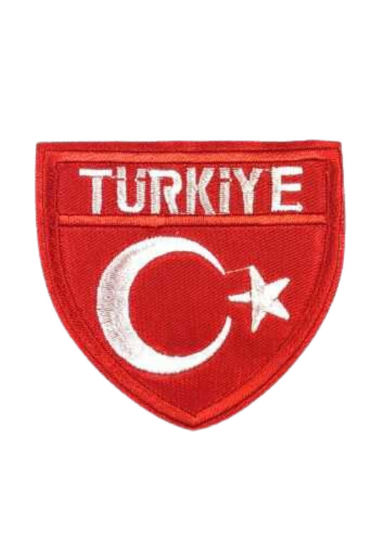 Aplike Ütü İle Yapışan Türk Bayrağı Türkiye Yazılı Arma 4 cm - UcuzaGeliyor