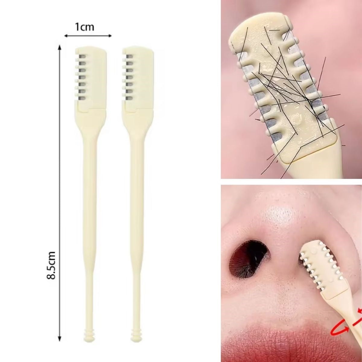 BUFFER® 2'Si Bir Arada 2 Parça Kutulu Burun Kıl Alma ve Kulak Temizleme Aparatı