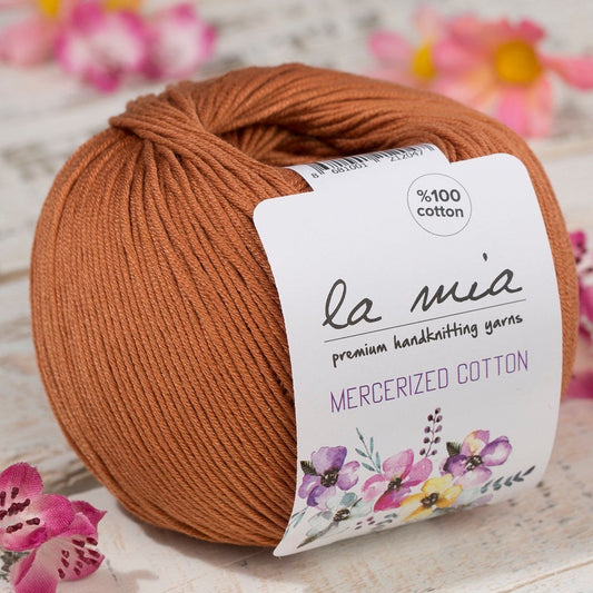 La Mia Mercerized Cotton Açık Kahverengi El Örgü İpi - 211 - 33580 - UcuzaGeliyor