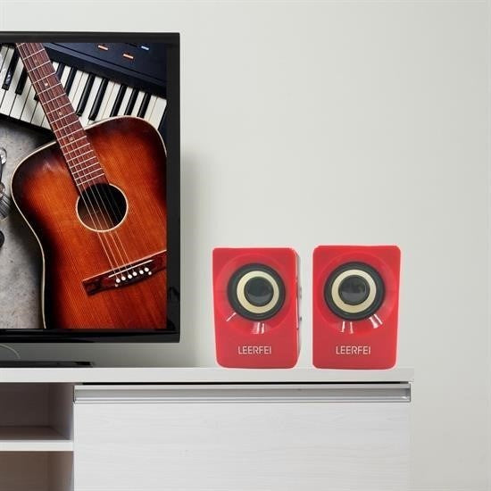 GENEL® N62 1+1 Multimedia USB ve Jacklı Mini Hoparlör Yüksek Stereo Ses Sistemi - UcuzaGeliyor