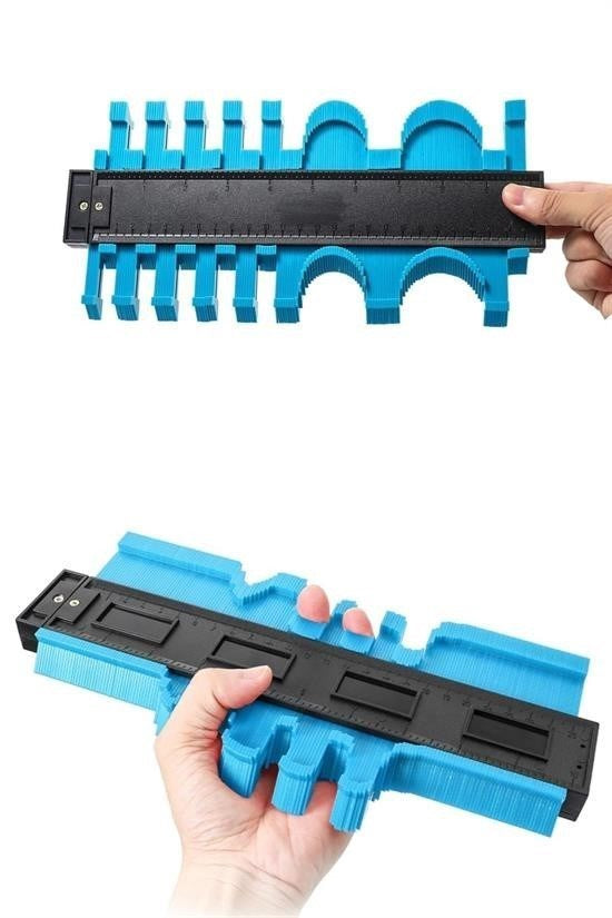 BUFFER® Kontur Ölçüm Cihazı Ahşap Fayans Şekillendirme Kalıbı 24 cm