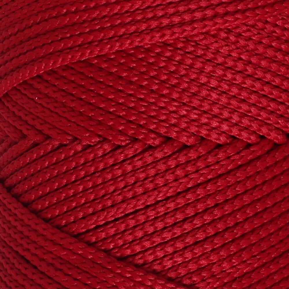 Loren Polyester Soft Macrame Koyu Kırmızı El Örgü İpi - LM020 - 34433 - UcuzaGeliyor