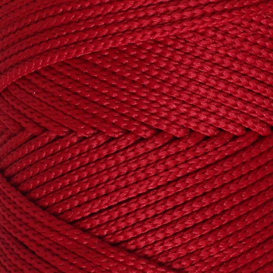 Loren Polyester Soft Macrame Koyu Kırmızı El Örgü İpi - LM020 - 34433 - UcuzaGeliyor