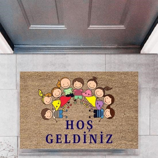 Kapı Önü Paspası Dekoratif Dijital Baskı ÇocuklarP-2716 - UcuzaGeliyor