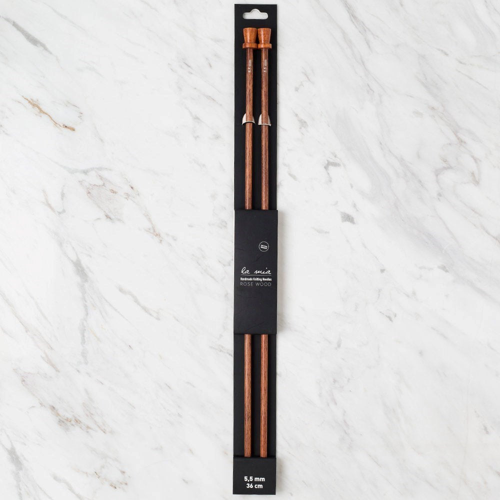 La Mia Rosewood 5.5 mm 36 cm Ahşap Örgü Şişi - UcuzaGeliyor