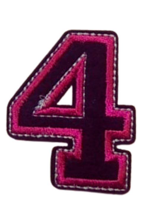 Aplike Ütü İle Yapışan 4  Rakamı  Arma 4x4 cm - UcuzaGeliyor