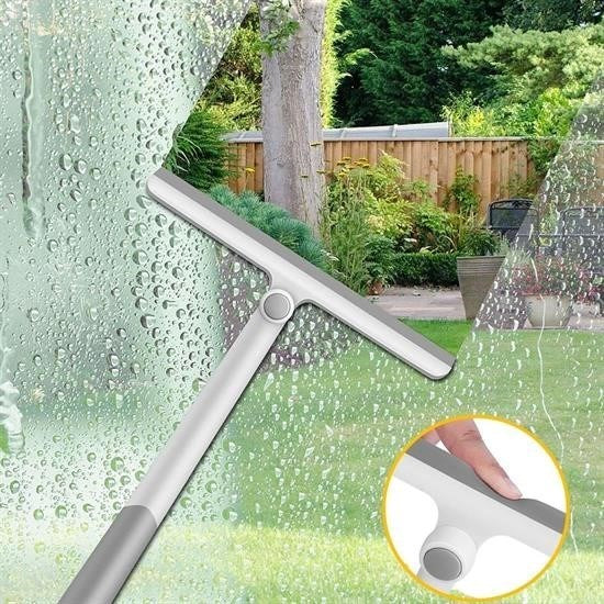 GENEL® 360 Derece Döner Başlıklı Cam Sil Çok Amaçlı Pratik Cam Ayna Fayans Silme Aparatı - UcuzaGeliyor