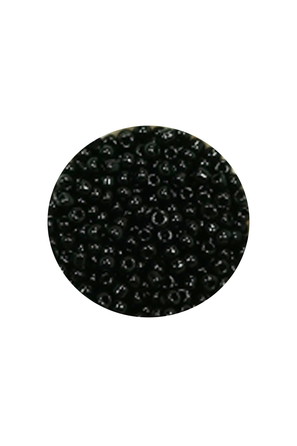 Dökme Cam Kum Boncuk (11/0) 2 mm - 20 Gram -  Siyah - BNC010