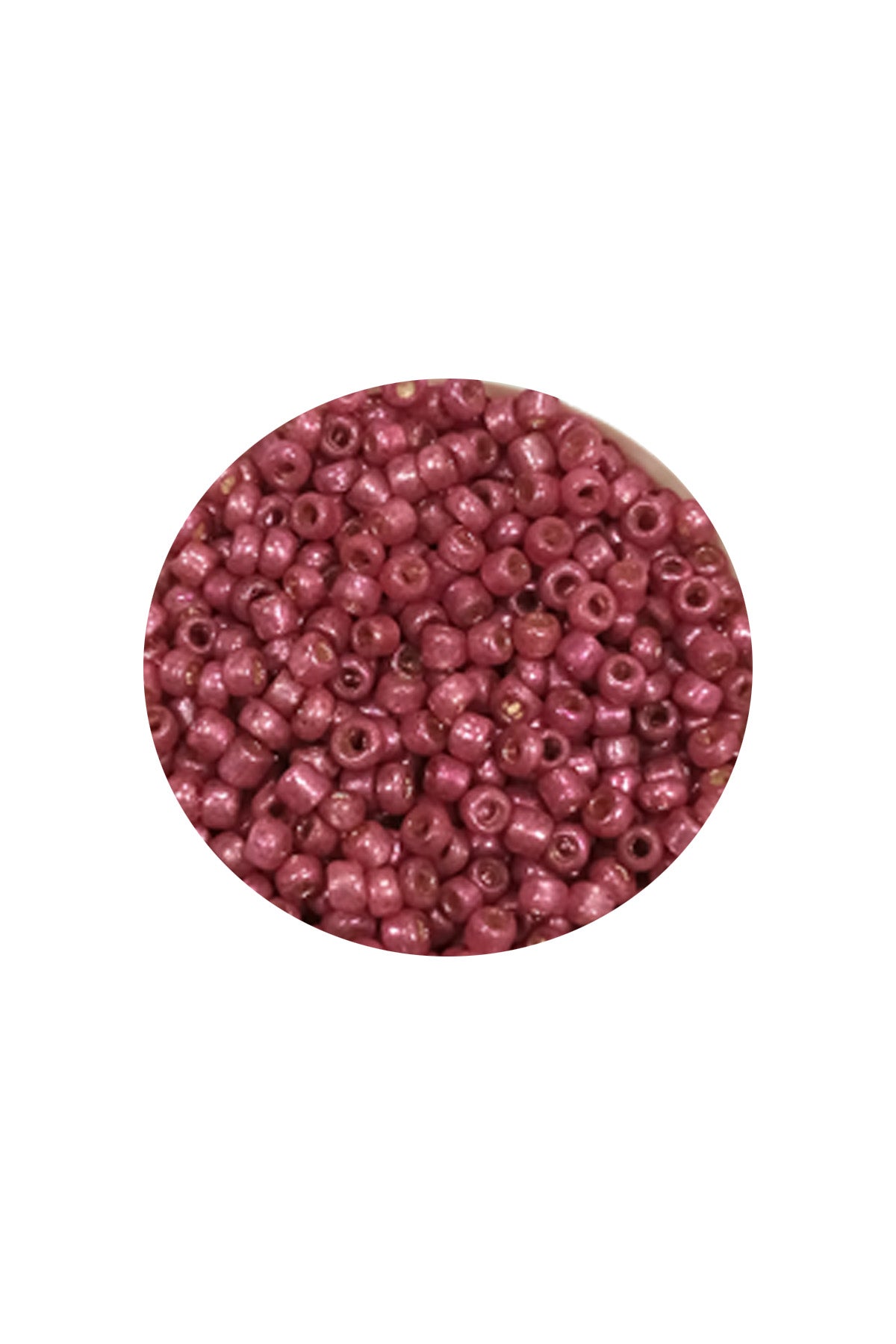 Dökme Cam Kum Boncuk (11/0) 2 mm - 20 Gram -  Koyu Pembe - BNC011