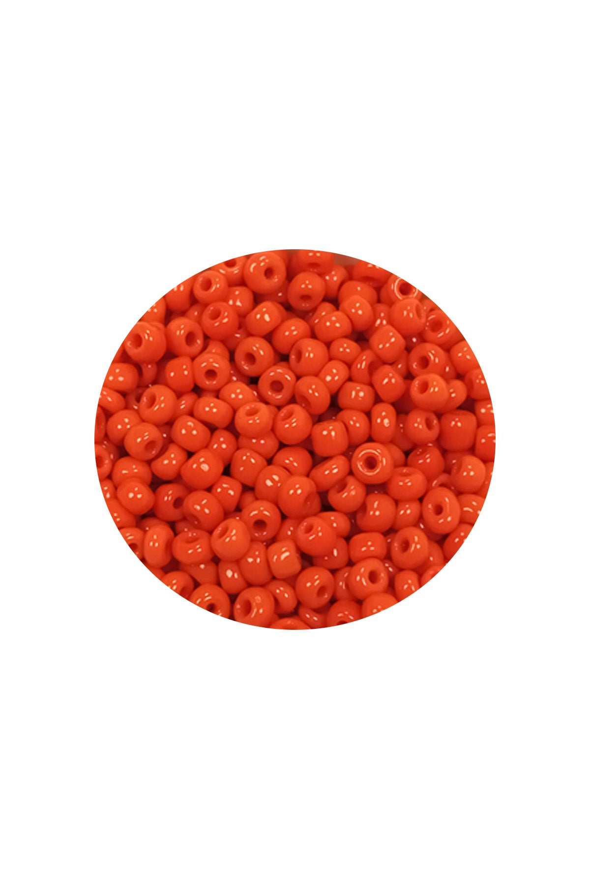 Dökme Cam Kum Boncuk (11/0) 2 mm - 20 Gram -  Turuncu - BNC013