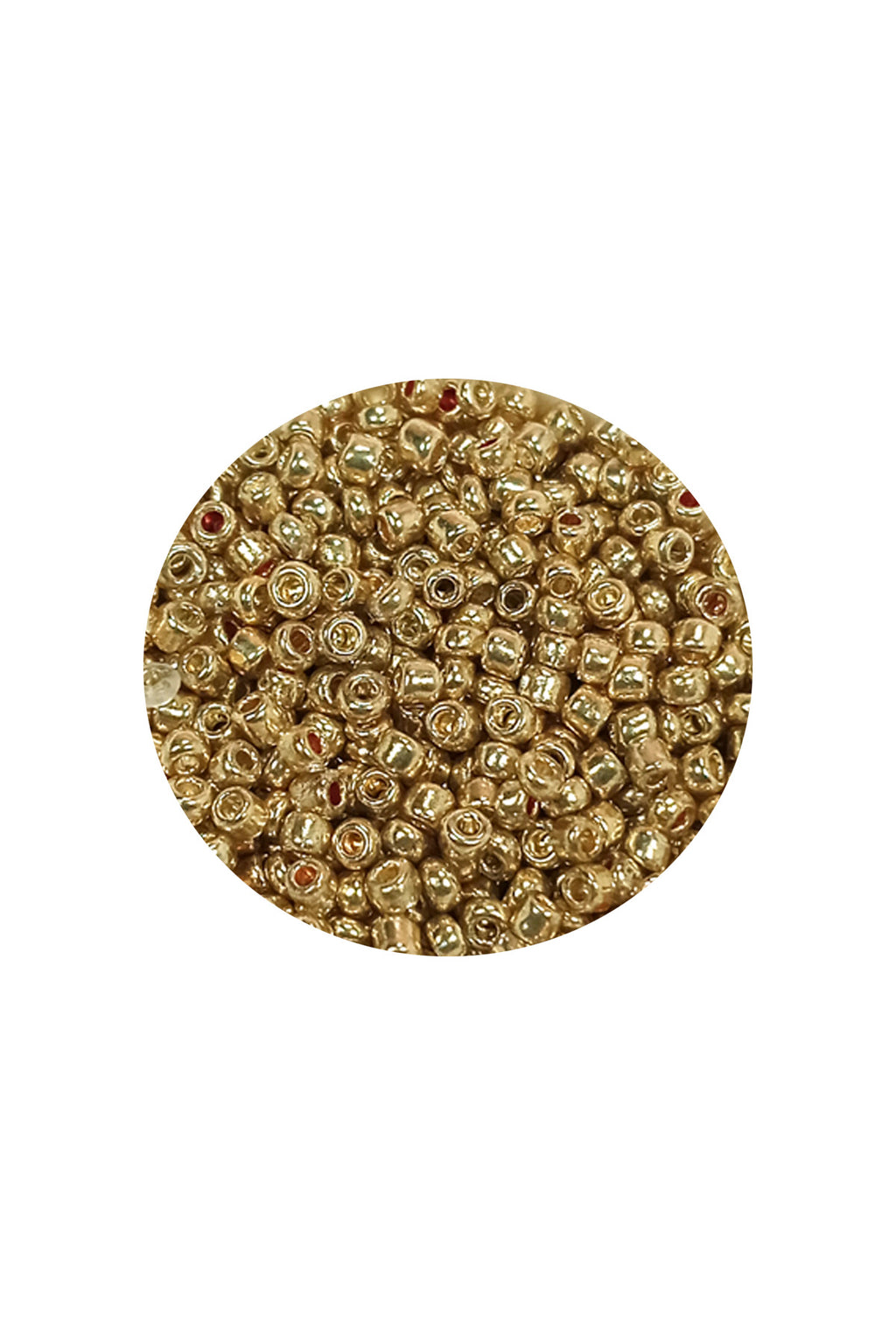 Dökme Cam Kum Boncuk (11/0) 2 mm - 20 Gram -  Altın - BNC024