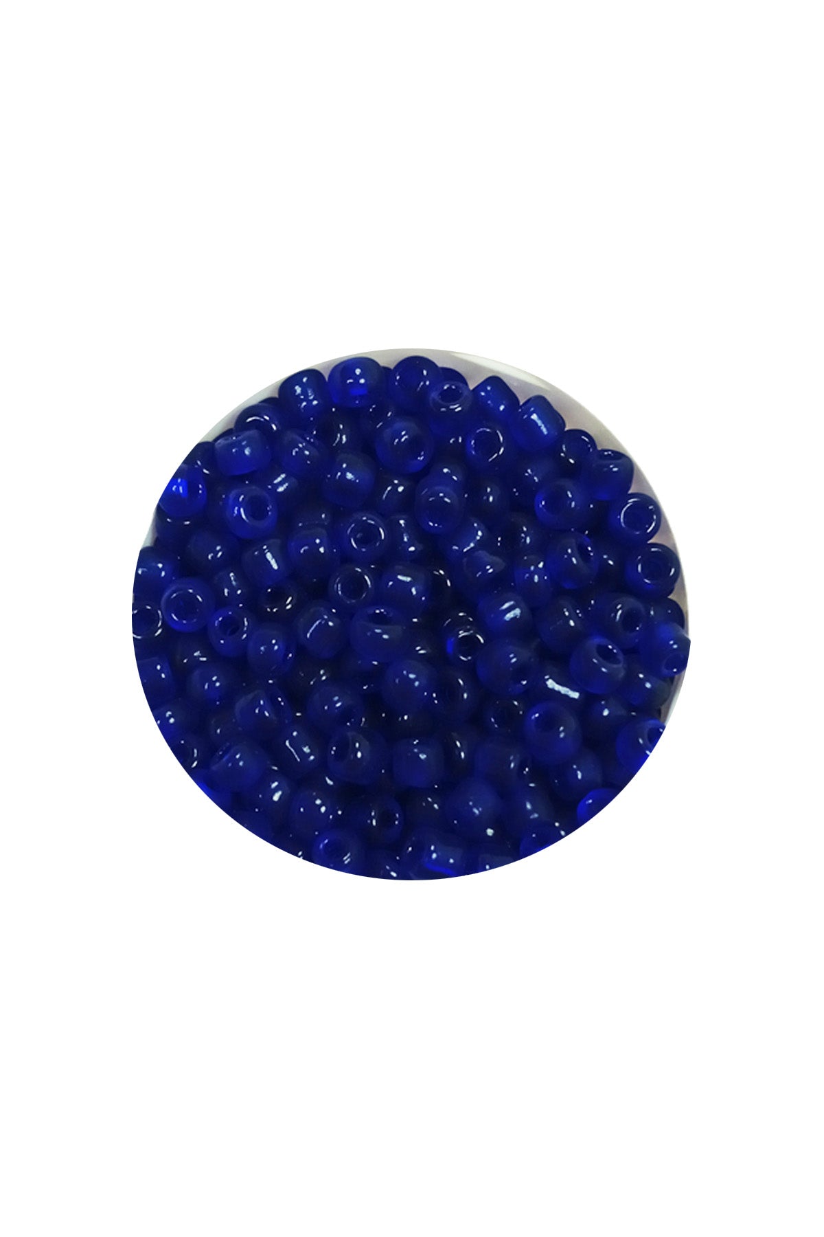 Dökme Cam Kum Boncuk (11/0) 2 mm - 60 Gram -  Kral Mavi - BNC036