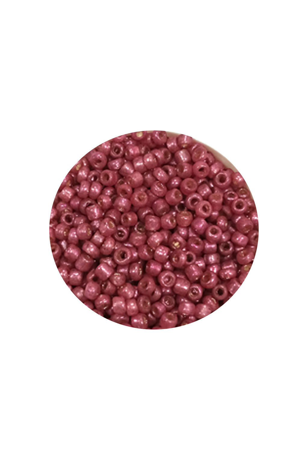 Dökme Cam Kum Boncuk (11/0) 2 mm - 60 Gram -  Koyu Pembe - BNC046