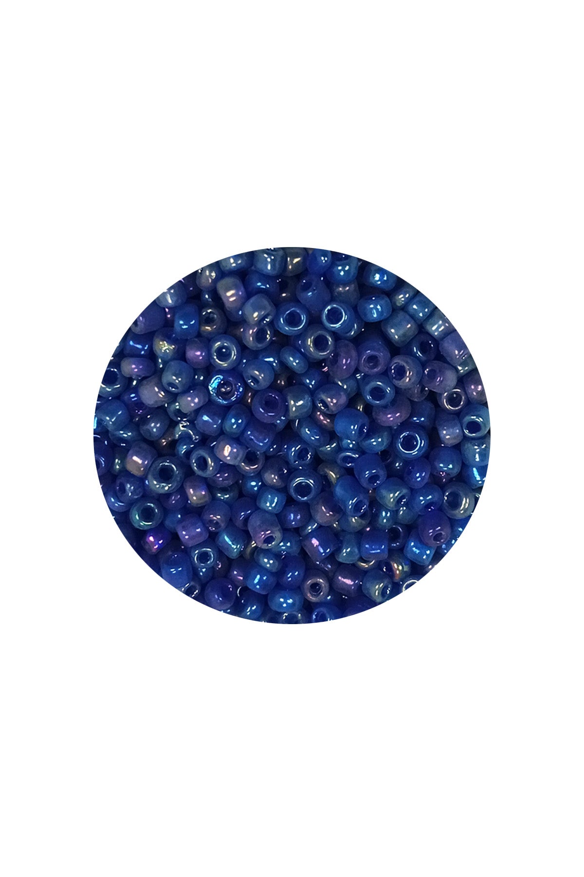 Dökme Cam Kum Boncuk (11/0) 2 mm - 60 Gram -  Koyu Mavi - BNC052