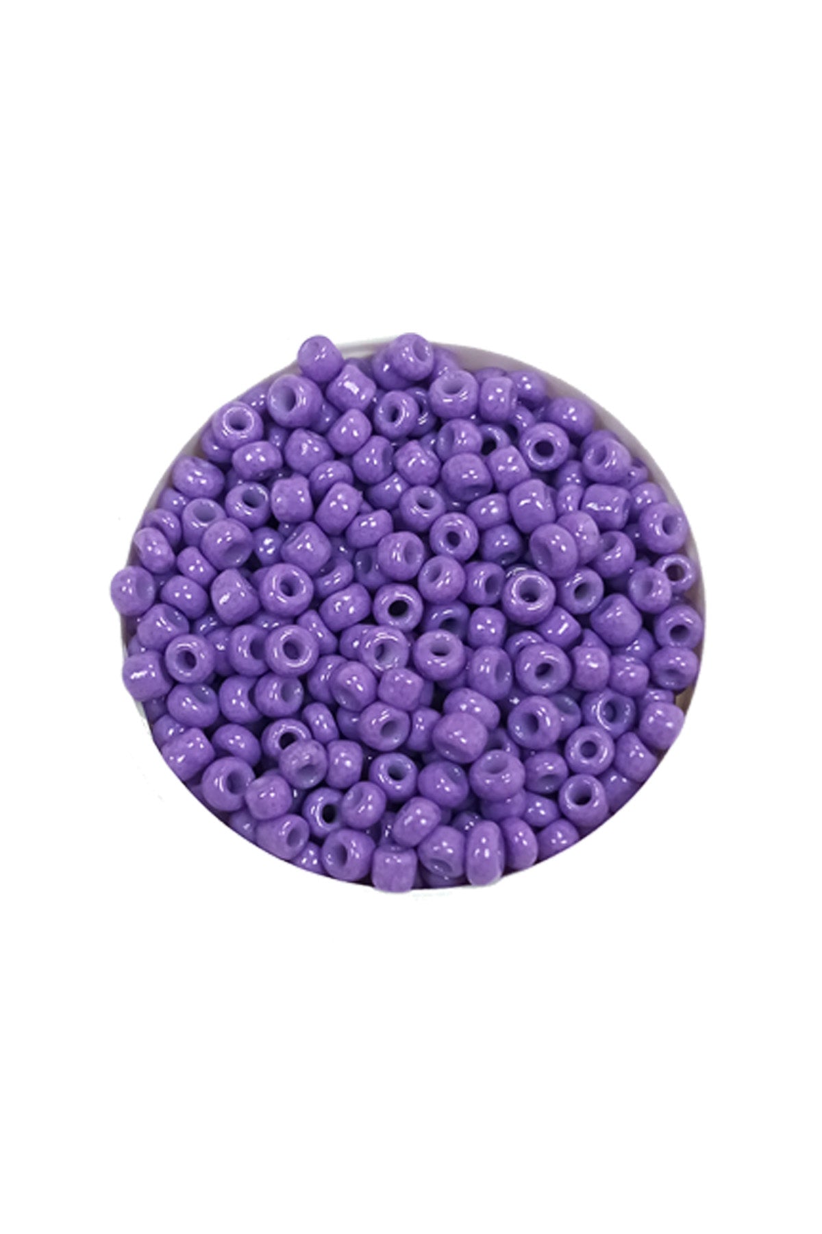 Dökme Cam Kum Boncuk (11/0) 2 mm - 60 Gram -  Eflatun - BNC055