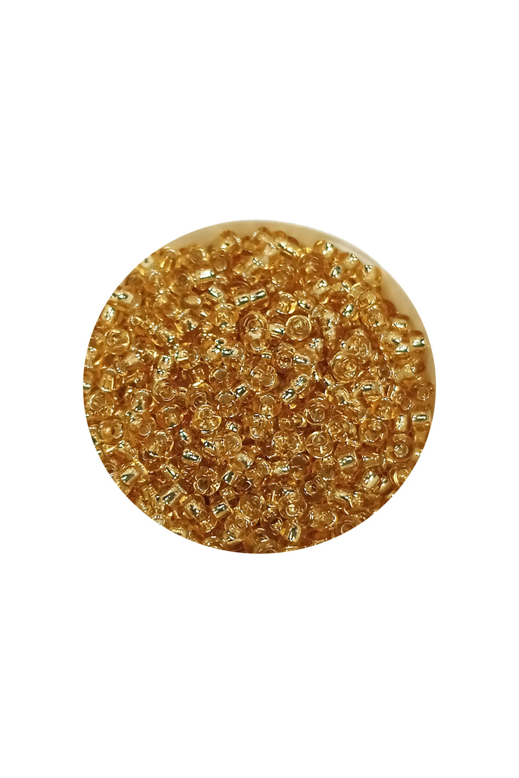 Dökme Cam Kum Boncuk (11/0) 2 mm - 60 Gram -  Şeffaf Bal Rengi - BNC068