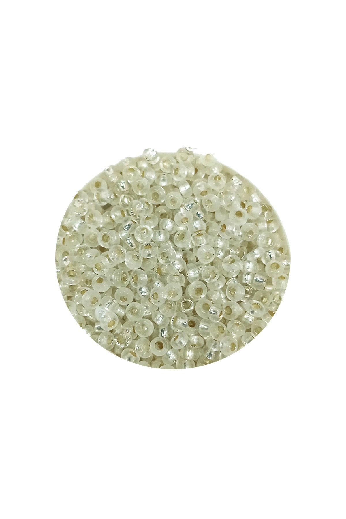 Dökme Cam Kum Boncuk (11/0) 2 mm - 60 Gram -  Şeffaf - BNC069