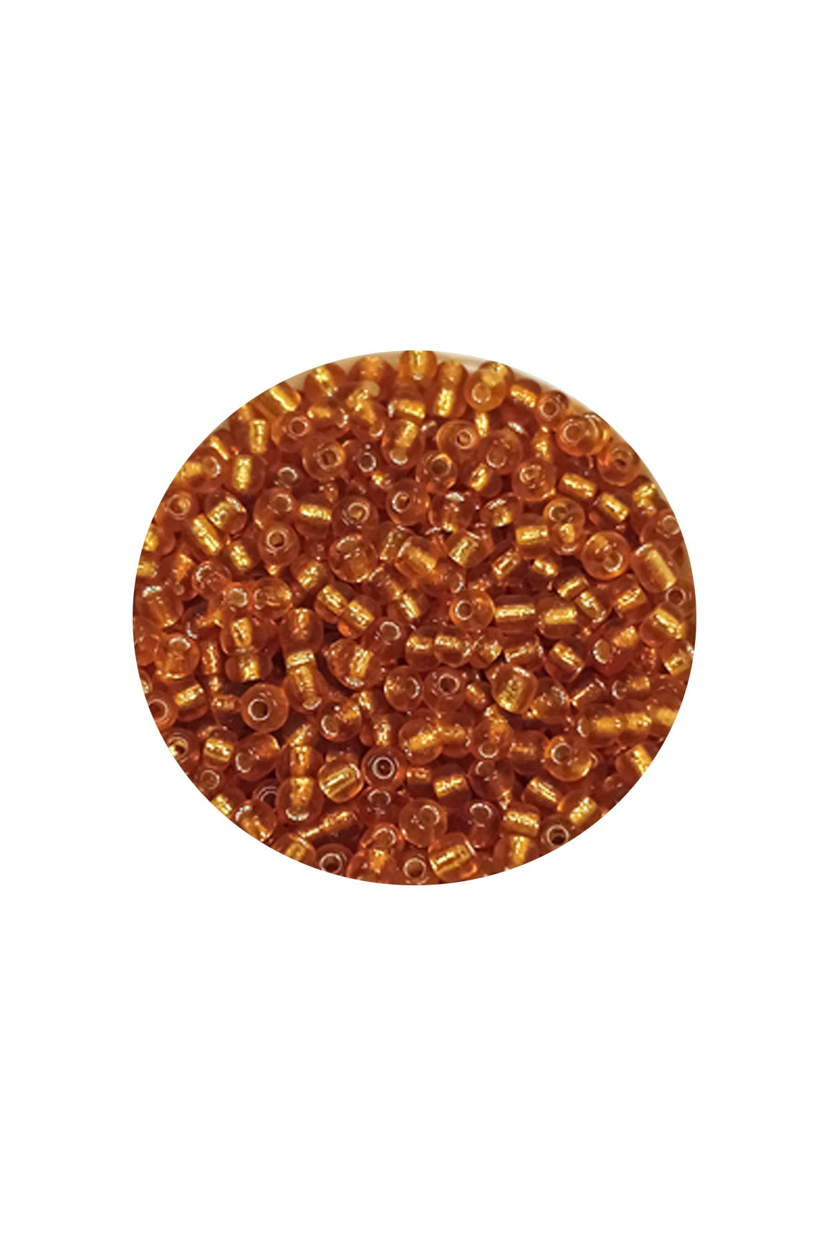 Dökme Cam Kum Boncuk (11/0) 2 mm - 60 Gram -  Koyu Bal Rengi - BNC070