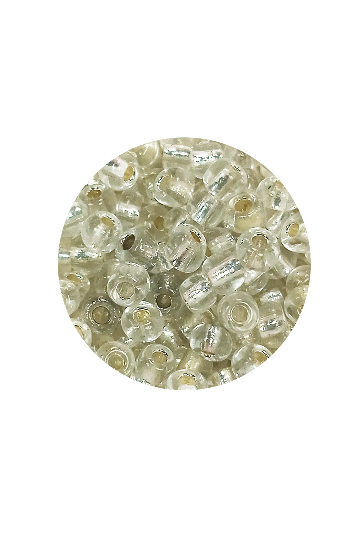 Dökme Cam Kum Boncuk Büyük Boy (6/0) 4 mm - 20 Gram - Şeffaf - BNC086