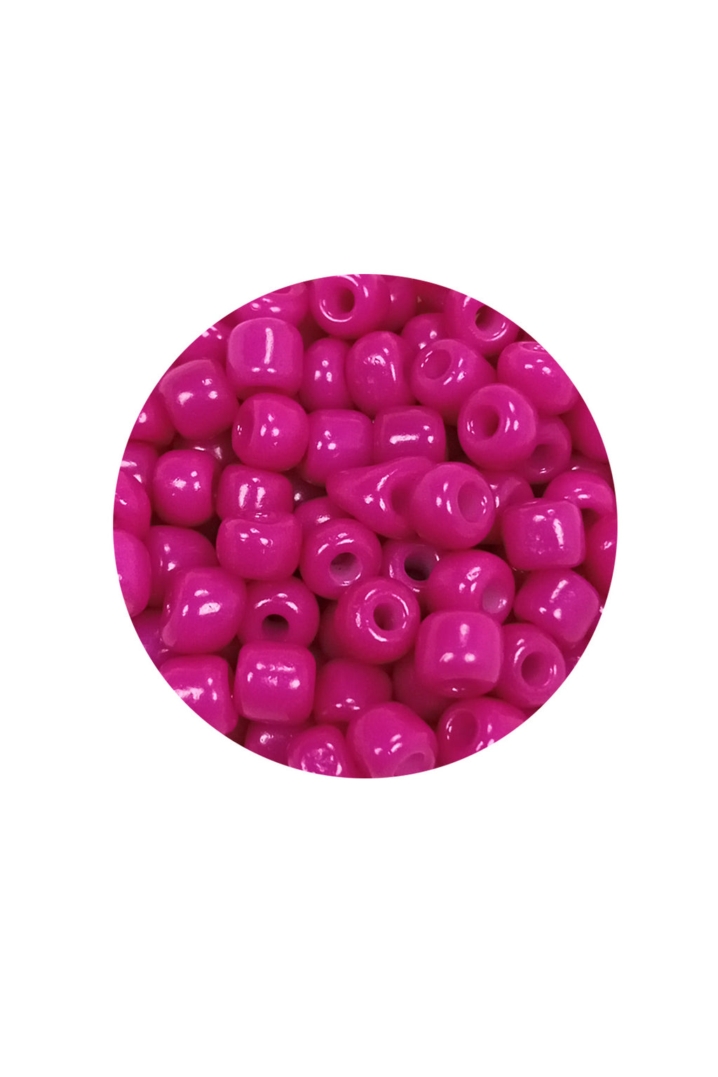 Dökme Cam Kum Boncuk Büyük Boy (6/0) 4 mm - 20 Gram - Açık Mor - BNC094