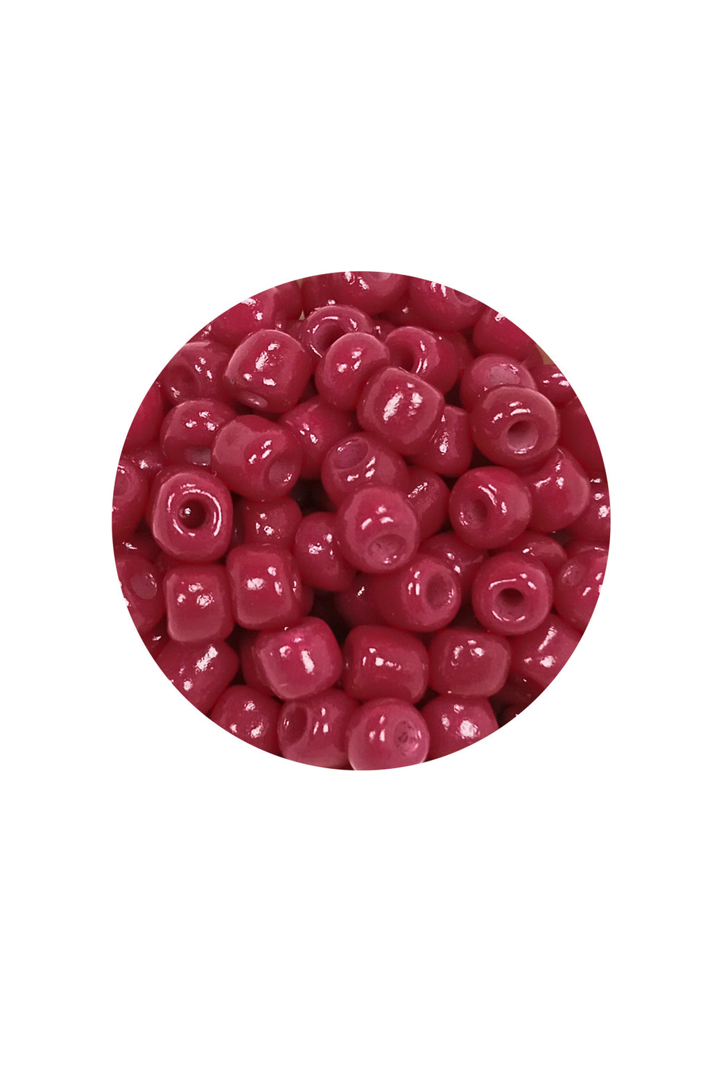Dökme Cam Kum Boncuk Büyük Boy (6/0) 4 mm - 20 Gram - Bordo - BNC097