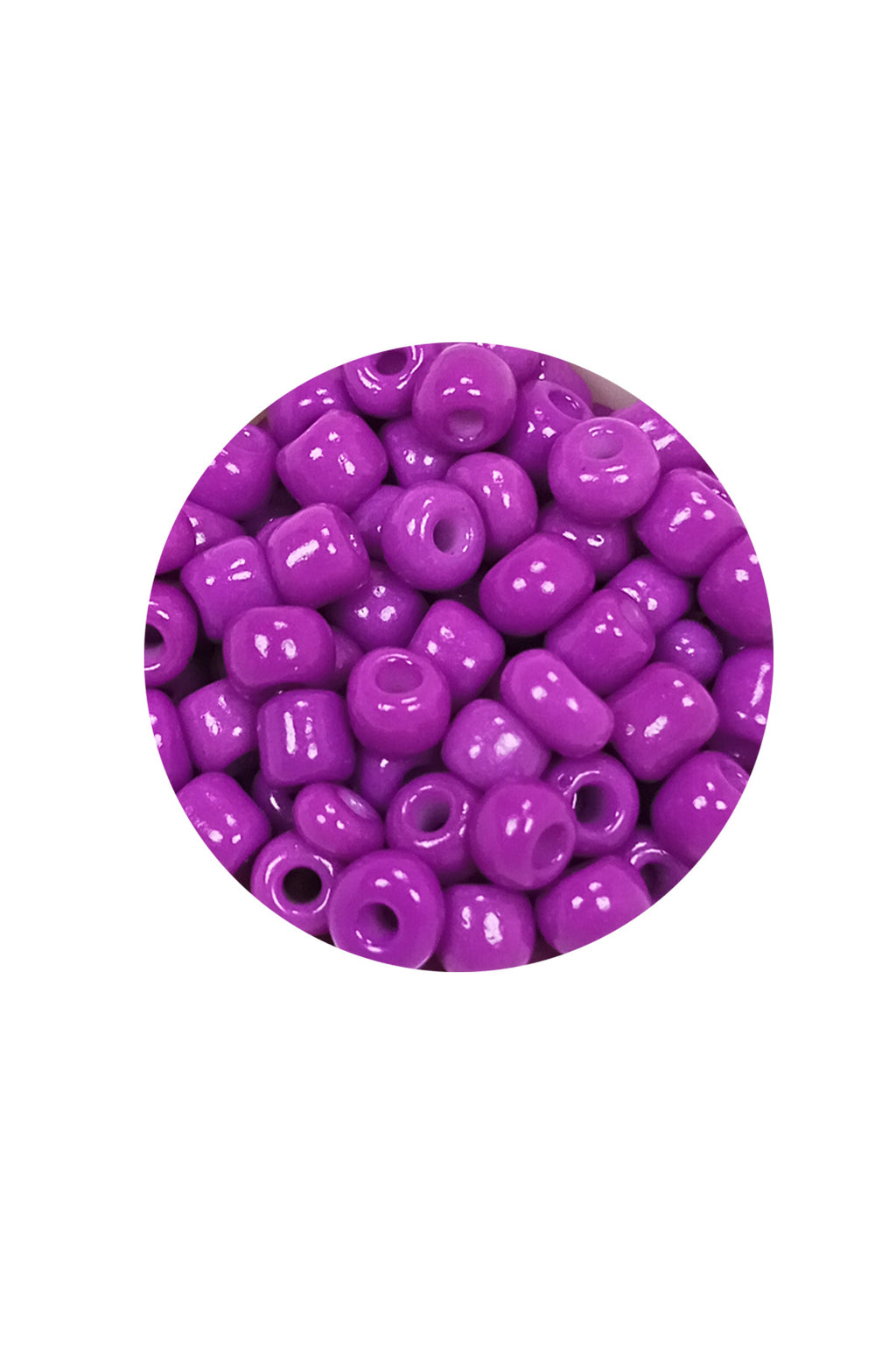 Dökme Cam Kum Boncuk Büyük Boy (6/0) 4 mm - 60 Gram - Koyu Eflatun - BNC123