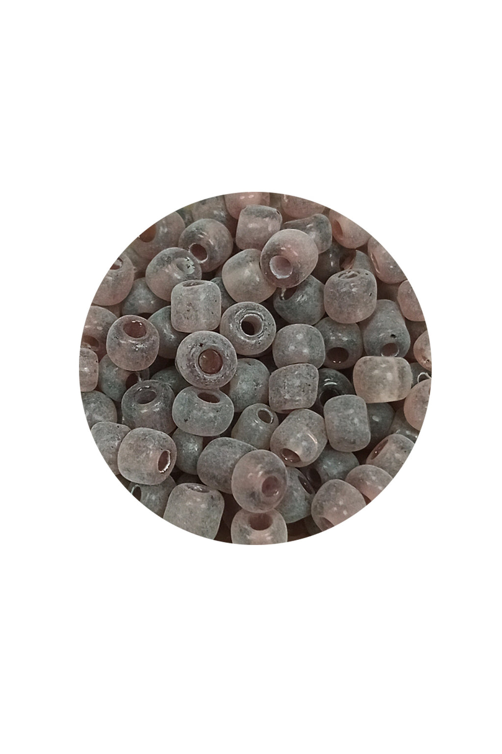 Dökme Cam Kum Boncuk Büyük Boy (6/0) 4 mm - 60 Gram - Şeffaf Gri - BNC141