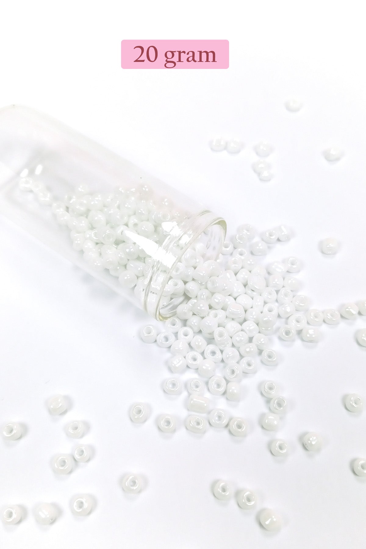 Dökme Cam Kum Boncuk Büyük Boy (6/0) 4 mm - 4 Renk - Toplam 80 Gram - BNC407