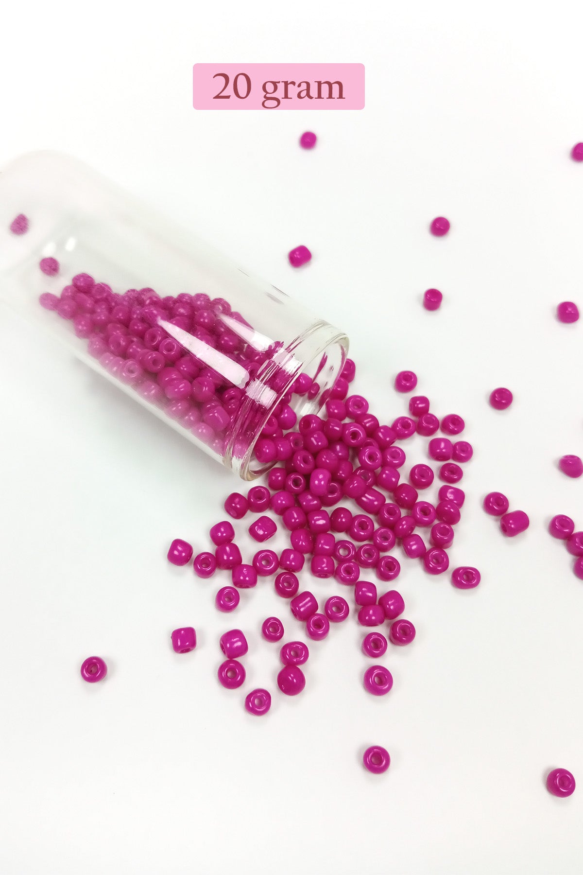 Dökme Cam Kum Boncuk Büyük Boy (6/0) 4 mm - 4 Renk - Toplam 80 Gram - BNC412