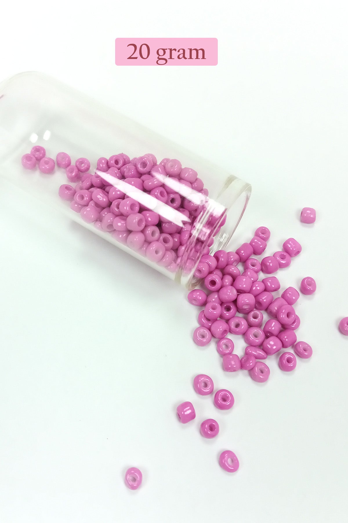 Dökme Cam Kum Boncuk Büyük Boy (6/0) 4 mm - 4 Renk - Toplam 80 Gram - BNC412