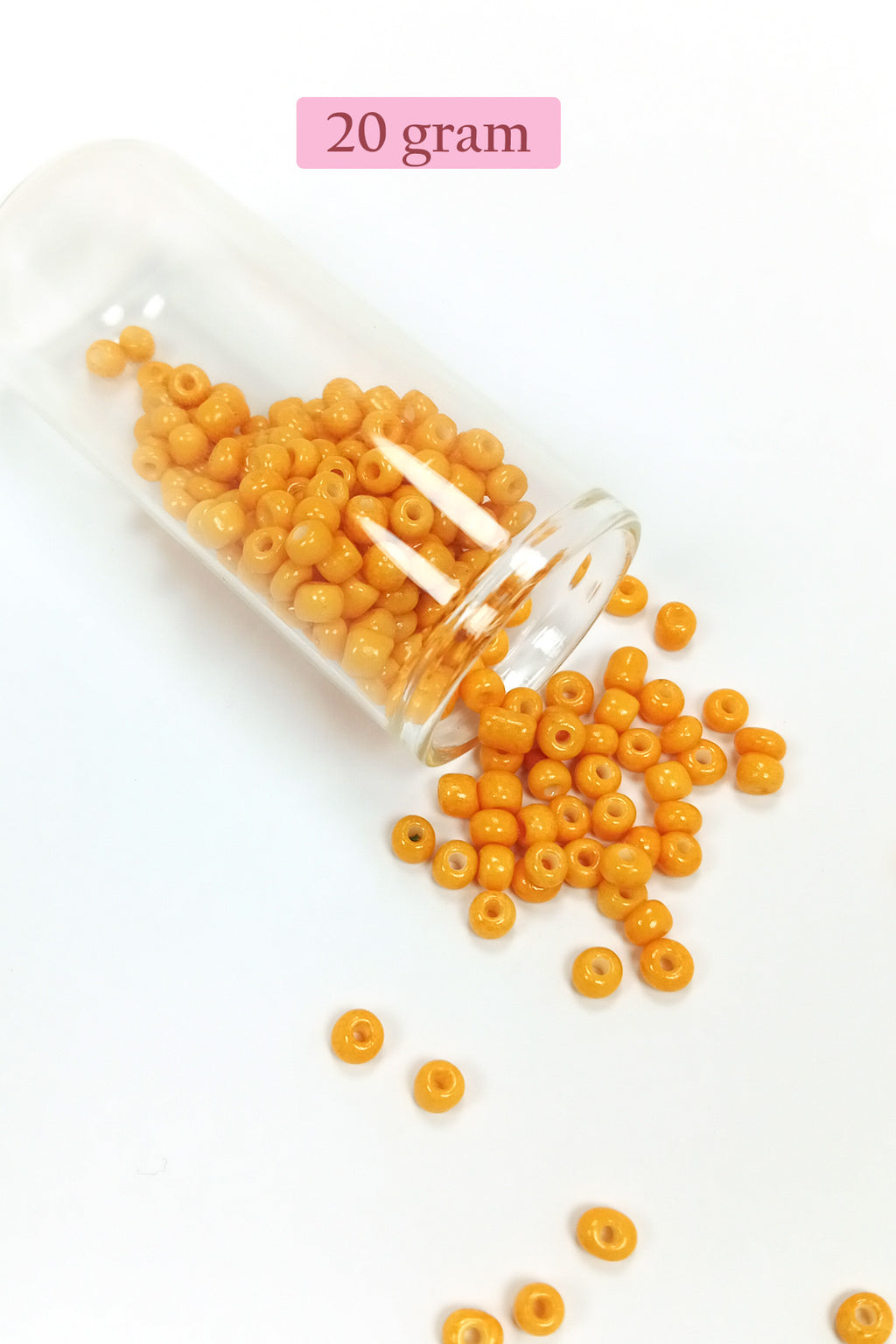 Dökme Cam Kum Boncuk Büyük Boy (6/0) 4 mm - 4 Renk - Toplam 80 Gram - BNC413