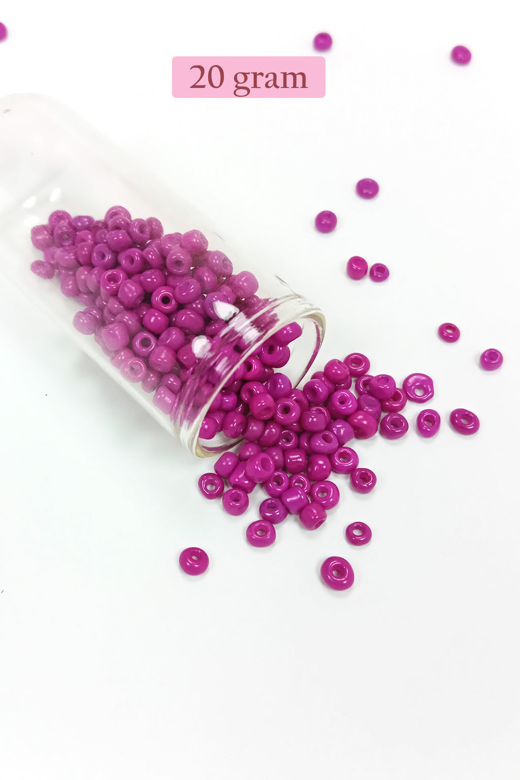 Dökme Cam Kum Boncuk Büyük Boy (6/0) 4 mm - 4 Renk - Toplam 80 Gram - BNC414