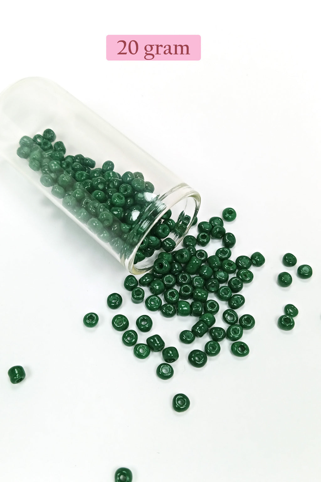 Dökme Cam Kum Boncuk Büyük Boy (6/0) 4 mm - 4 Renk - Toplam 80 Gram - BNC415