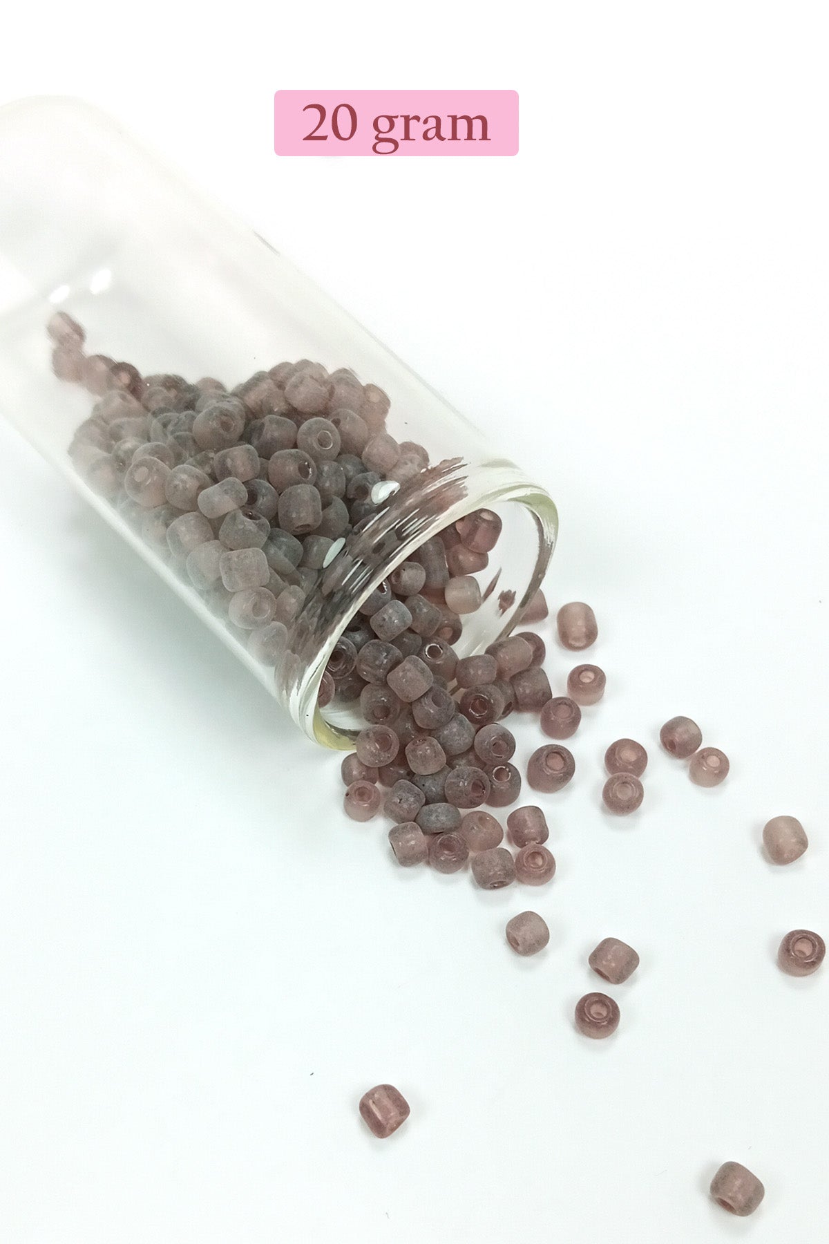 Dökme Cam Kum Boncuk Büyük Boy (6/0) 4 mm - 4 Renk - Toplam 80 Gram - BNC415